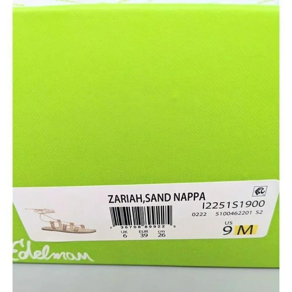 NIB Sam Edelman Zariah 2 Gladiator Sandals Sand Nappa Size 9 M (MSRP $130) - Picture 8 of 8